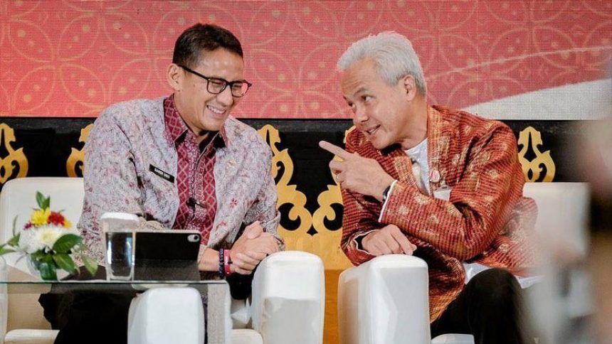 sandiaga uno dan ganjar pranowo